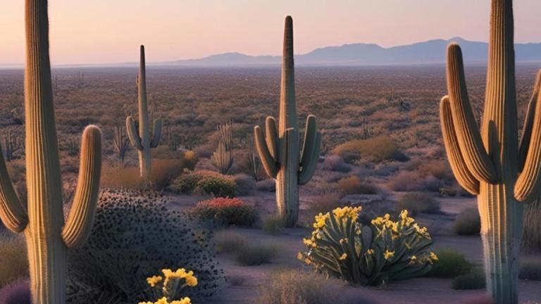 Cactus en desierto