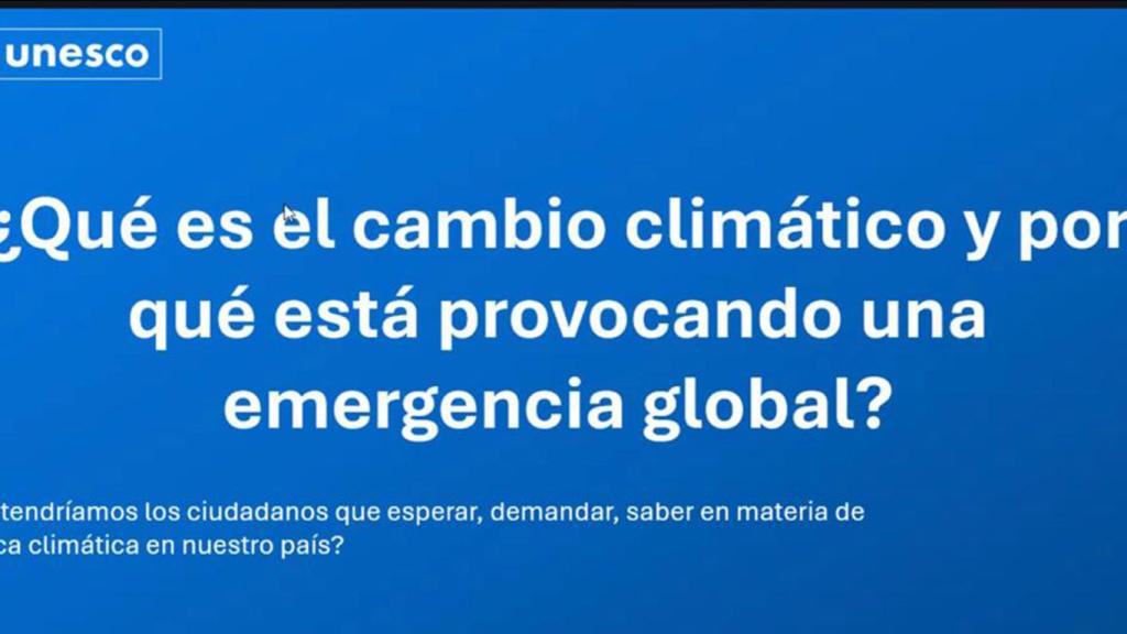 Educación para situaciones de emergencia climática